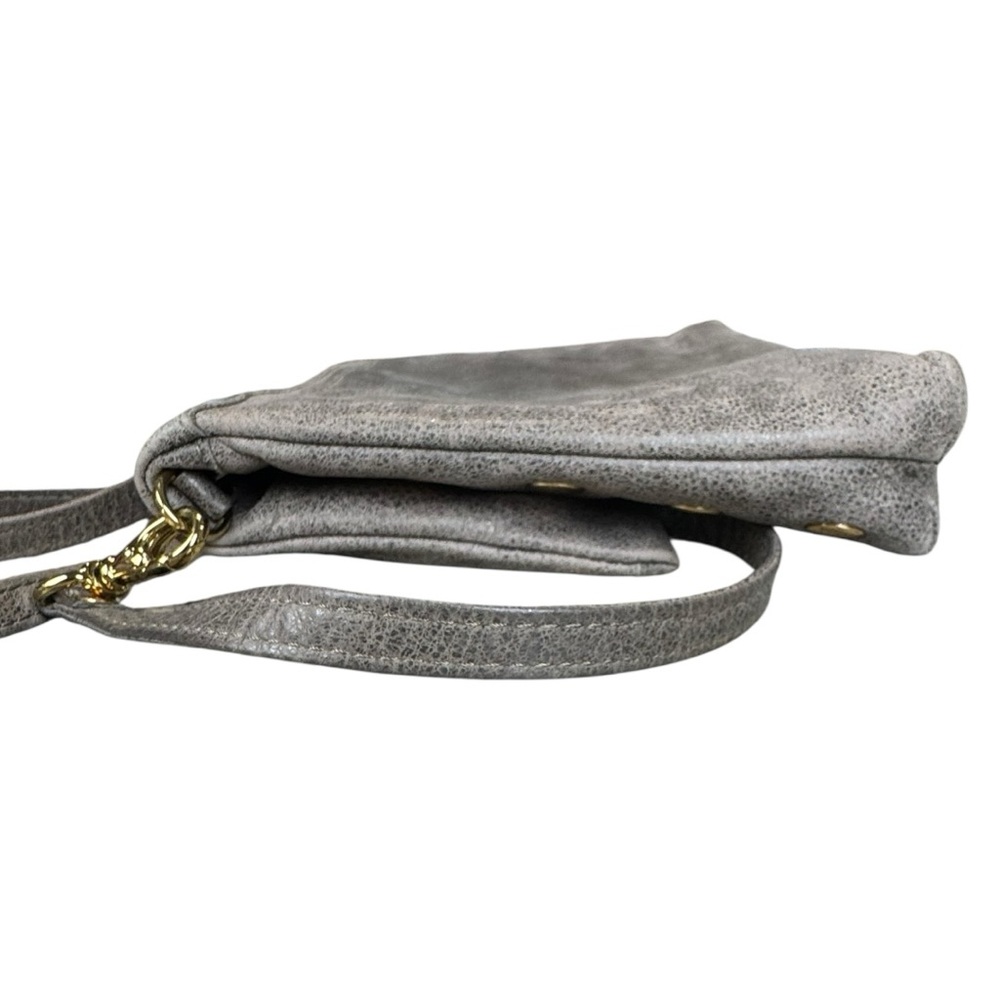 Hammitt VIP Medium Luxury Pewter Leather Crossbody Shoulder Bag - Picture 4 of 15